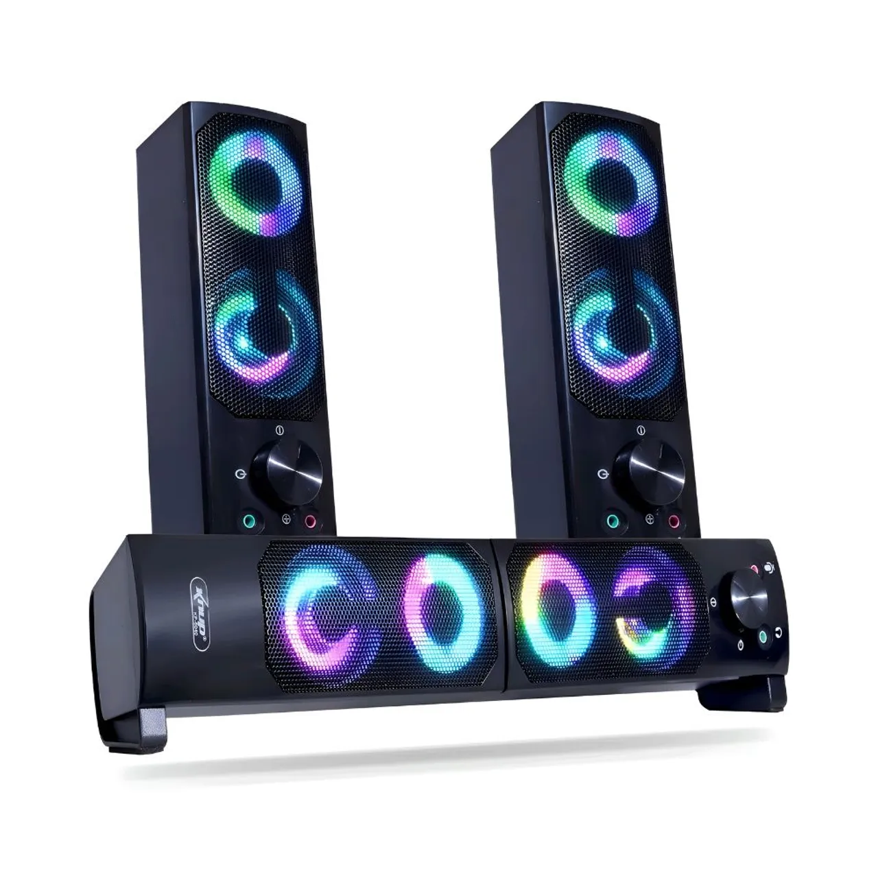 Caixa de Som Gamer com LED RGB