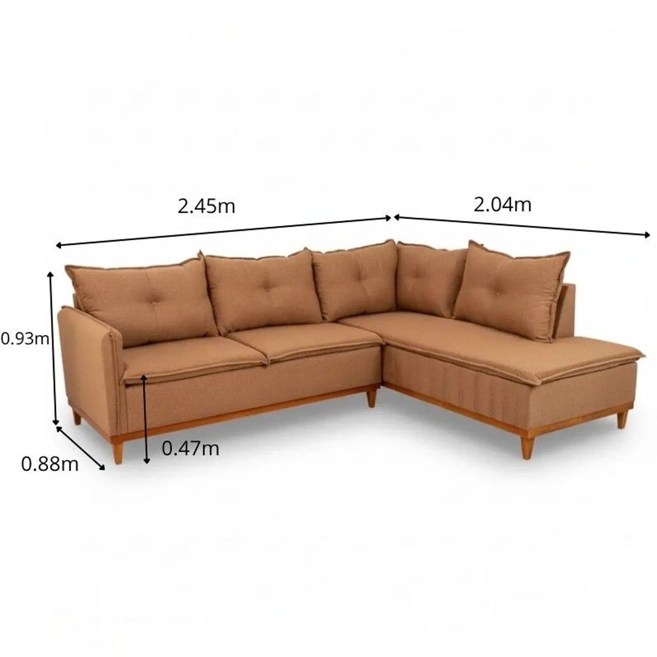 SOFA EM L ALTA QUALIDADE E CONFORTO SURPREENDA-SE E GARANTA O SEU !! UWURU  - Foto 5