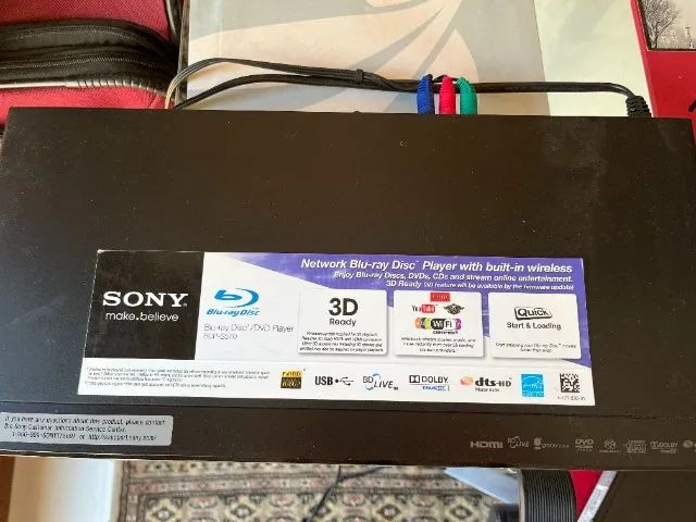 APARELHO BLUE-RAY PLAYER MARCA SONY