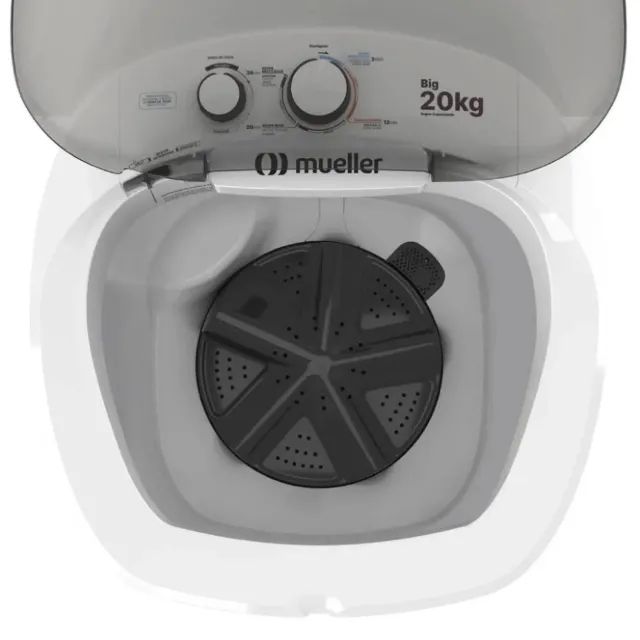 Lavadora de Roupa Tanquinho Semiautomático Mueller 20kg Big - NOVA - Foto 2