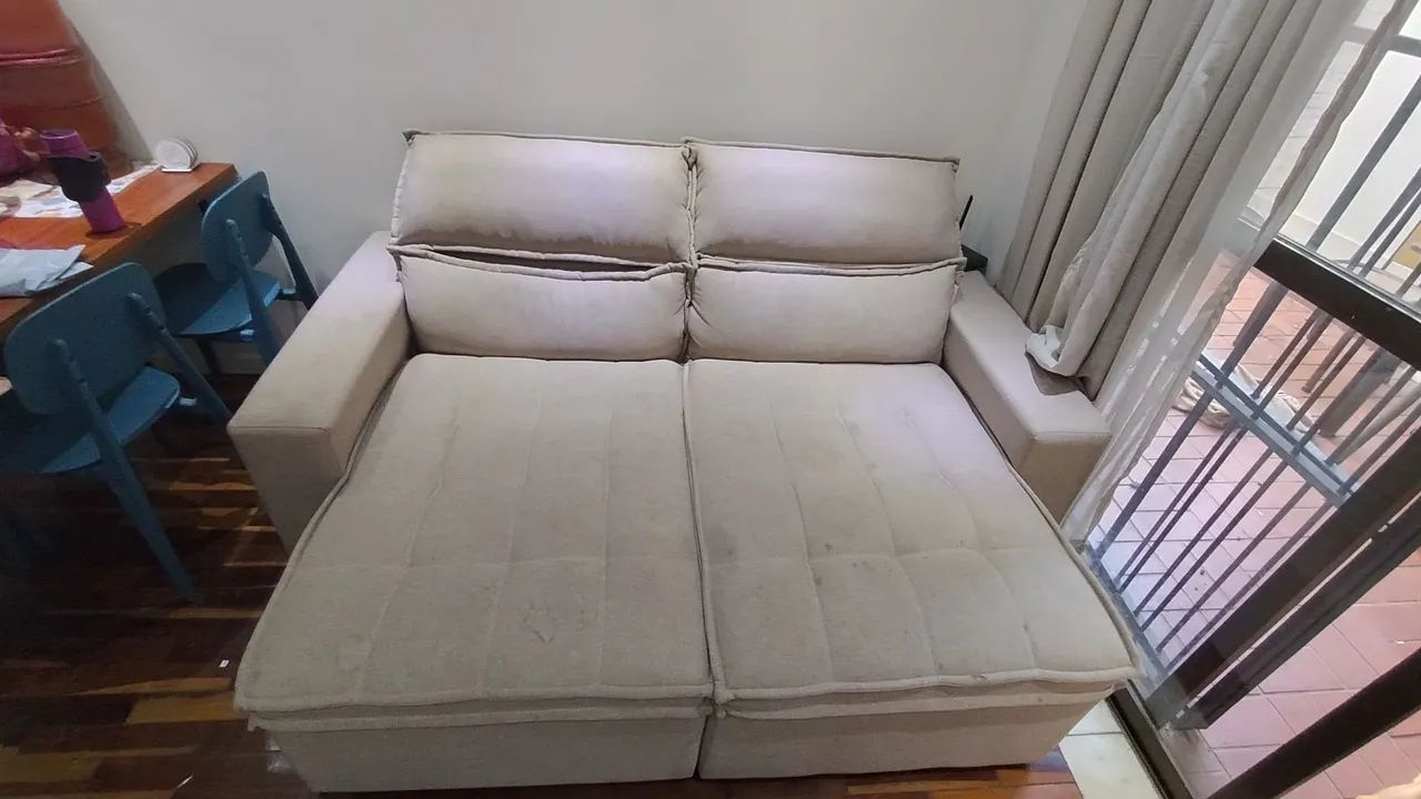 Sofá retrátil 3 lugares