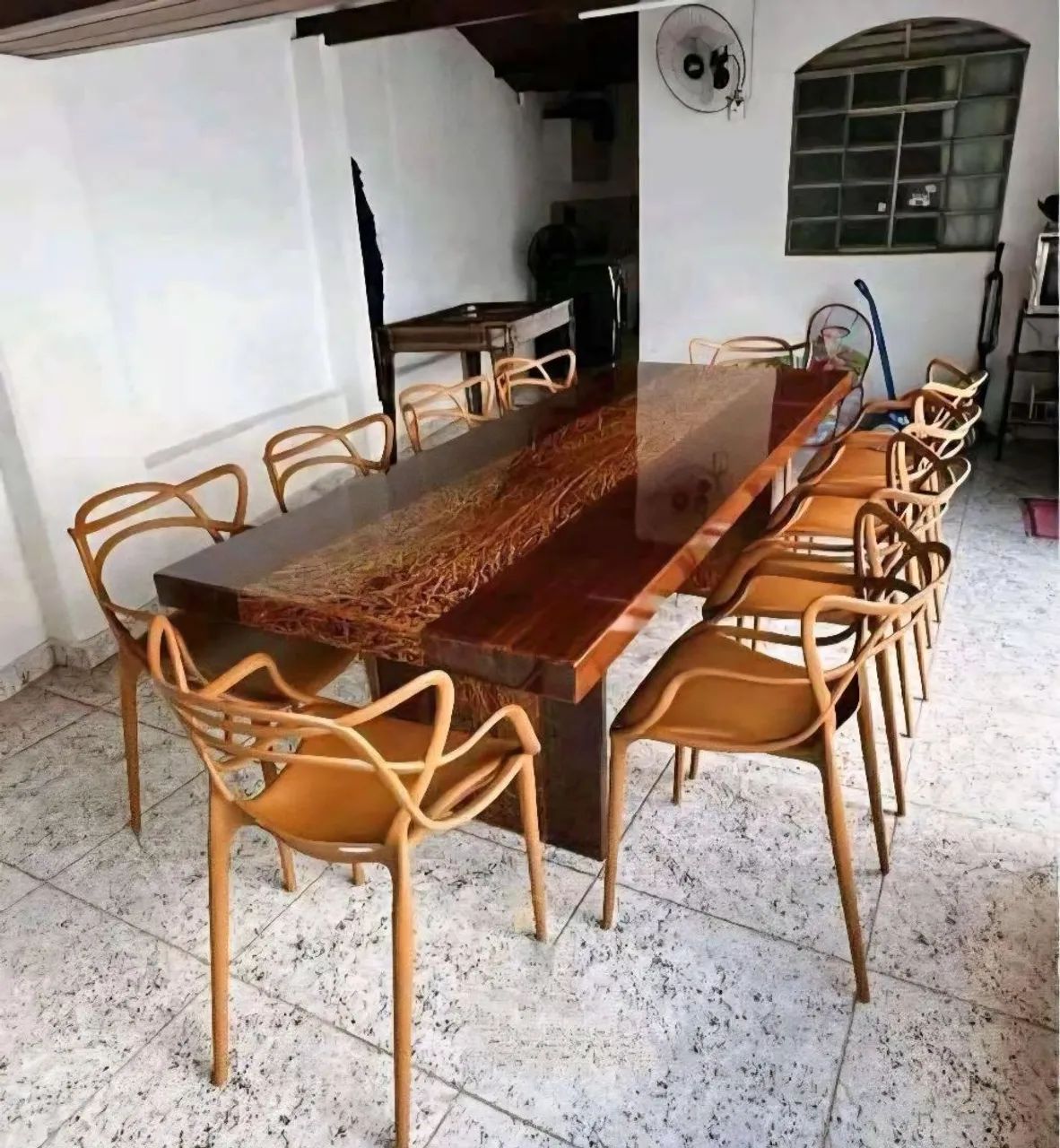 Mesa pedra de ardósia pintada  - Foto 2