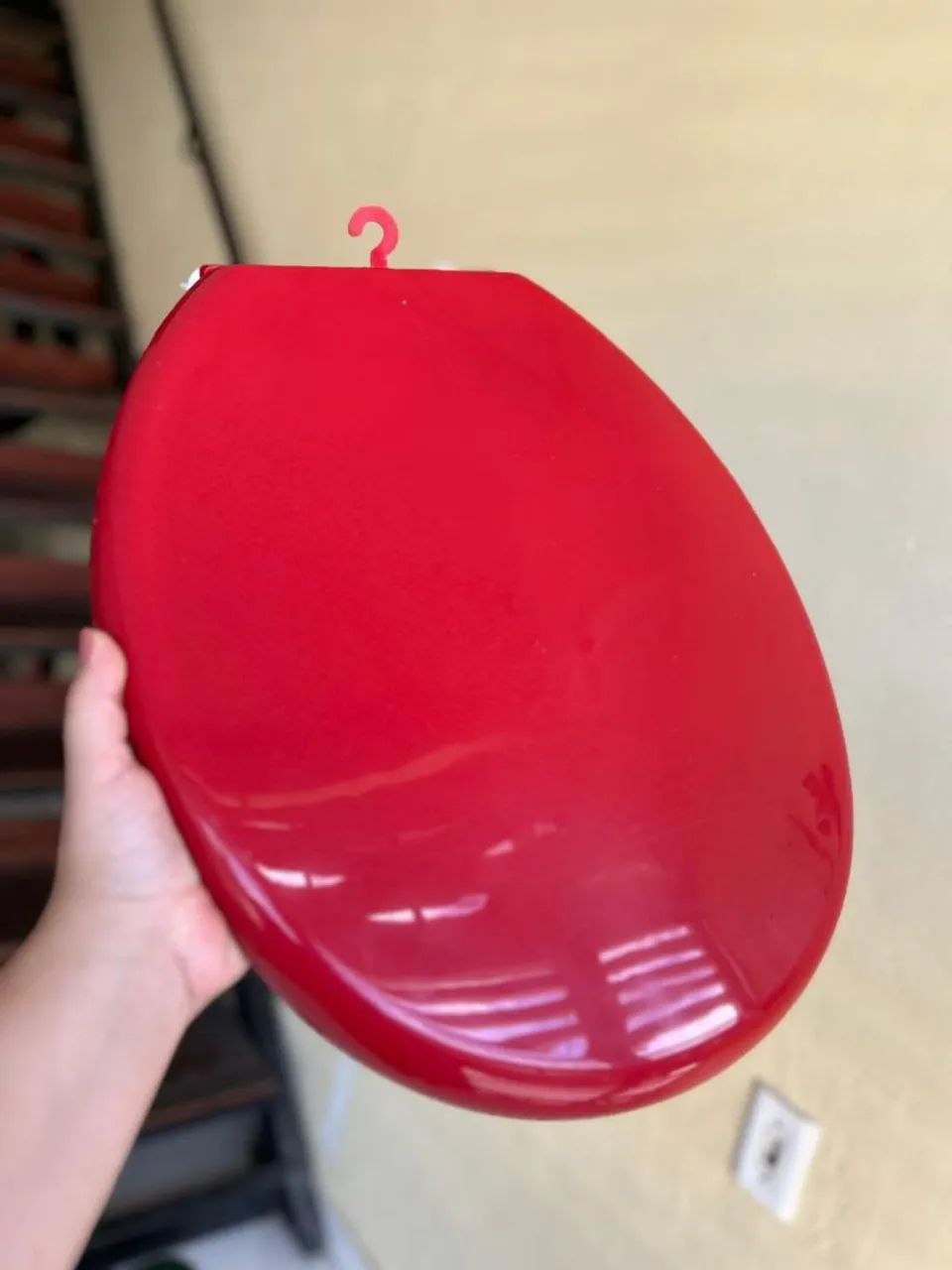 Assento de vaso sanitário  - Vermelho - Foto 4