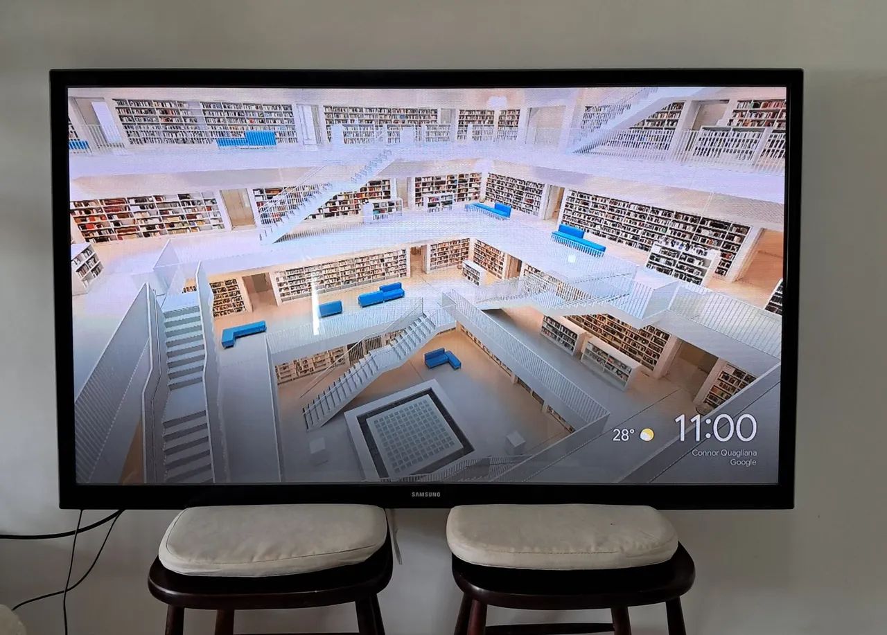 Tv newplasma samsung 50'' funcionando.