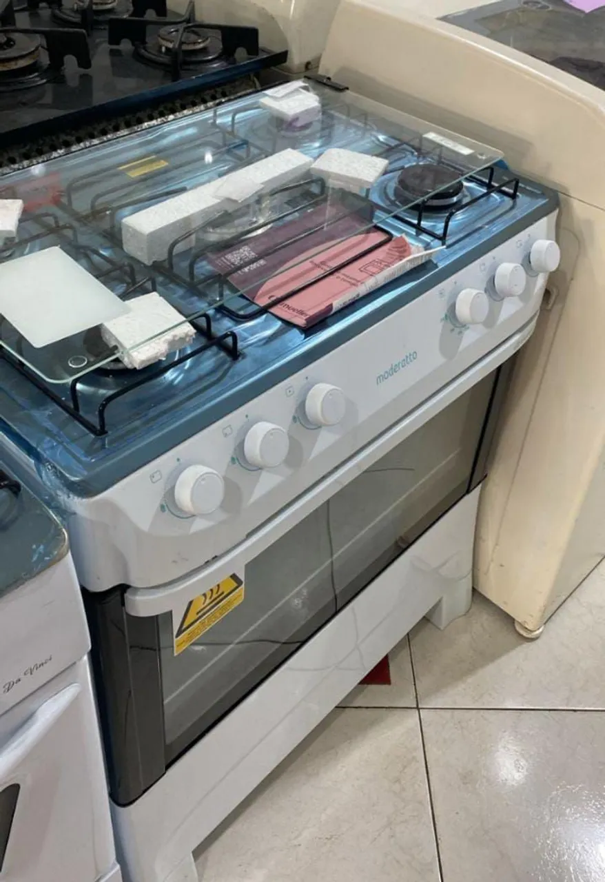 Fogão Moderatto com design moderno e funcional