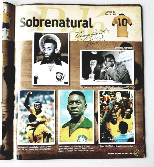 Colecionável - Álbum De Figurinhas - Brasil de Todas as Copas - Completo - 2014 - Foto 4