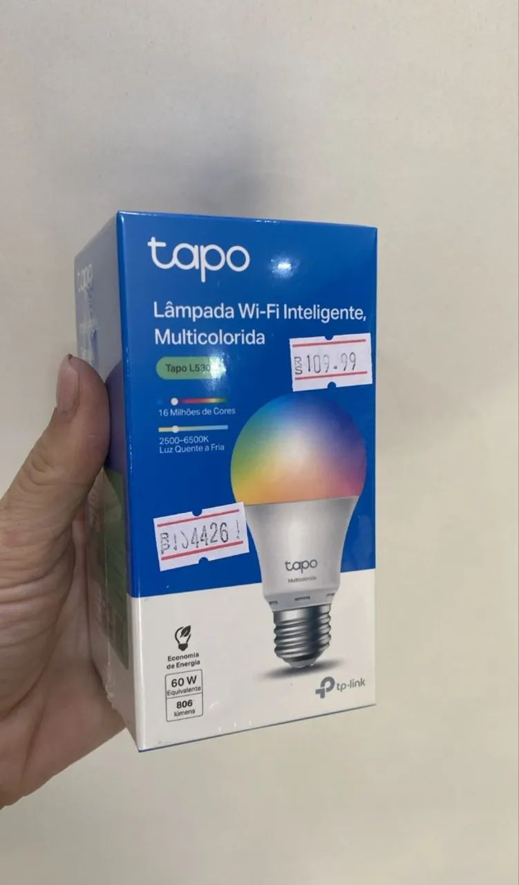 Lâmpada Inteligente Tapo L530E 806 Lumens 8,7W Tp-Link Bivolt Smart Color -Loja Coimbra