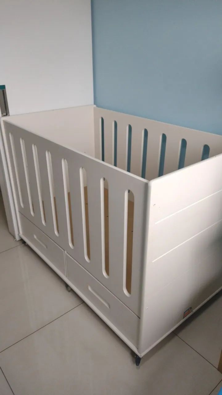 Berço completo com colchão Ortobom Pró Saúde Baby com pouquíssimo uso.