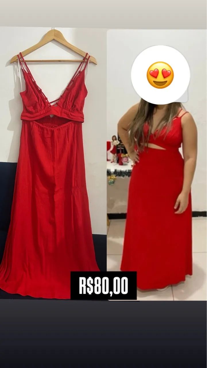 Vestido vermelho Renner G 