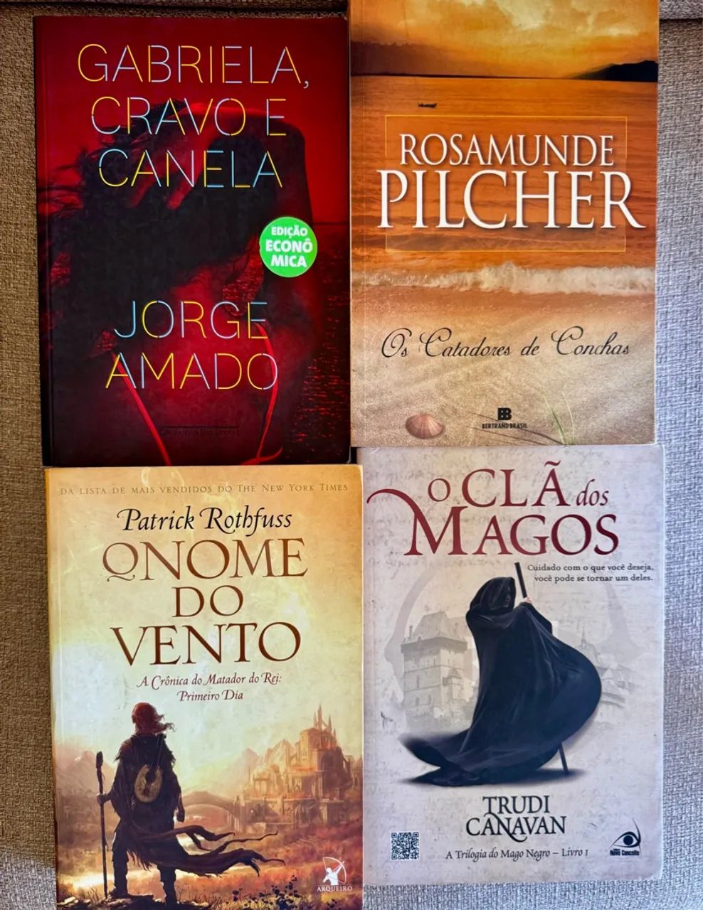 Livros Diversos-Gabriela, Cravo e Canela; O Nome do Vento e mais!