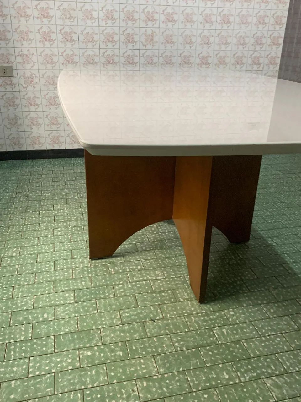Conjunto Sala de Jantar Mesa Tampo de Vidro 6 Cadeiras Maron/Rustic Rafana  - Foto 3