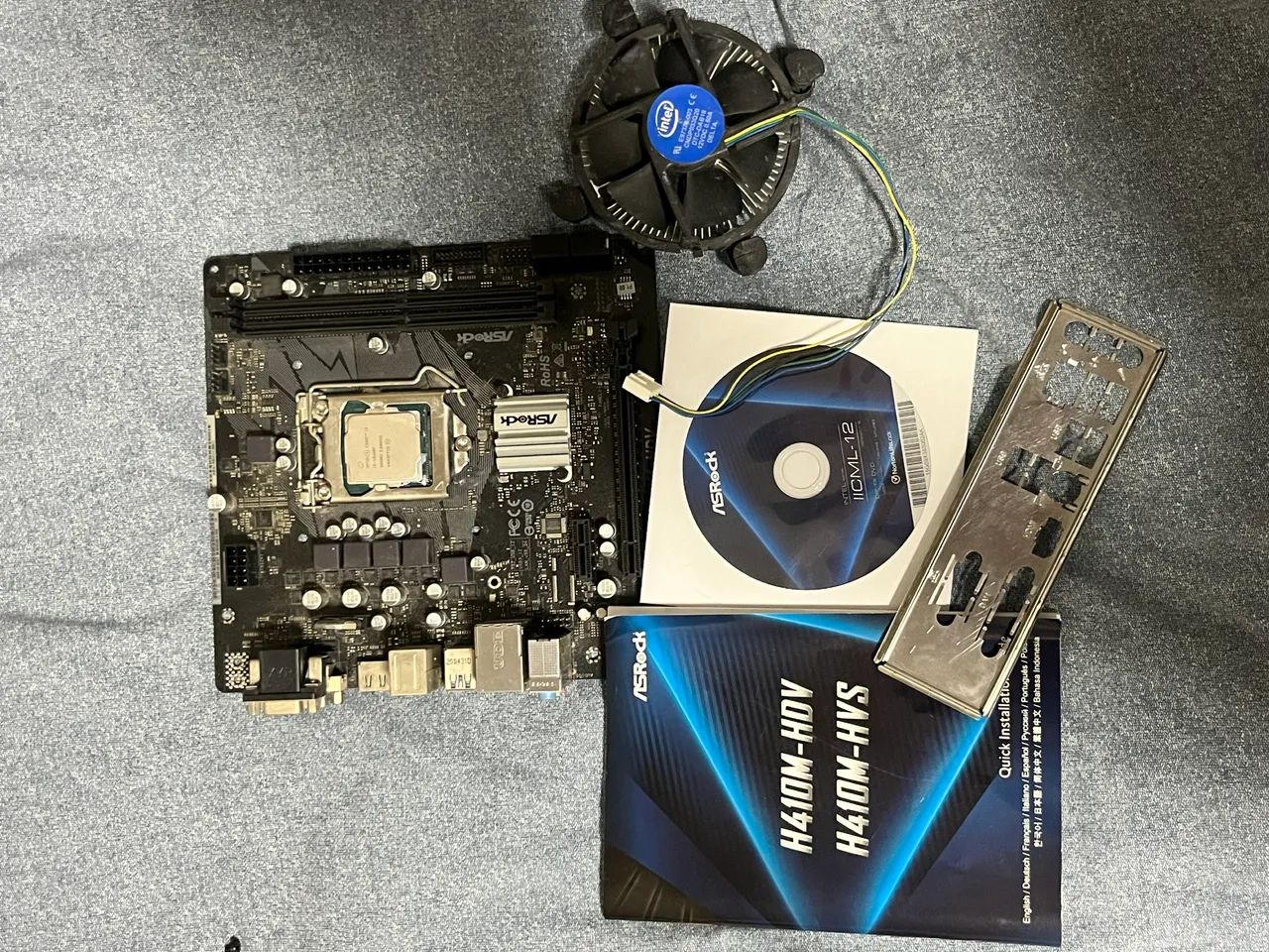 Kit Placa mãe H410M e Processador i3-10100F