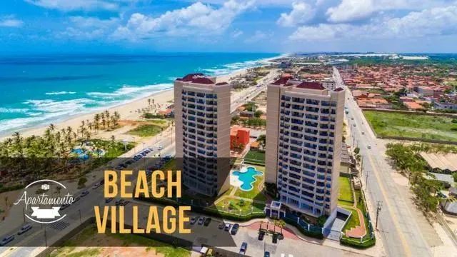 Beach Village - Vista Mar - 2 quartos com 2 banheiros - 63 metros - Lazer - Praia do Futur