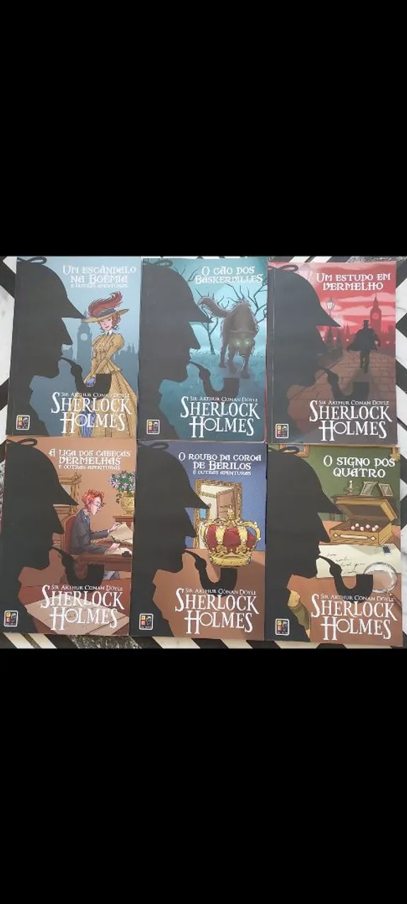 Coleção Sherlock Holmes - Livros Sir Arthur Conan Doyle (6 livros)