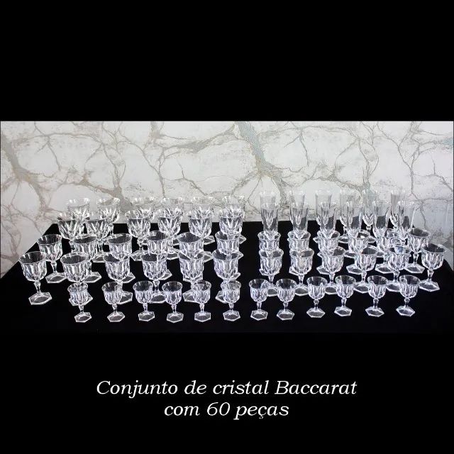 Jogo 60 Taças Cristal Baccarat Hardcourt