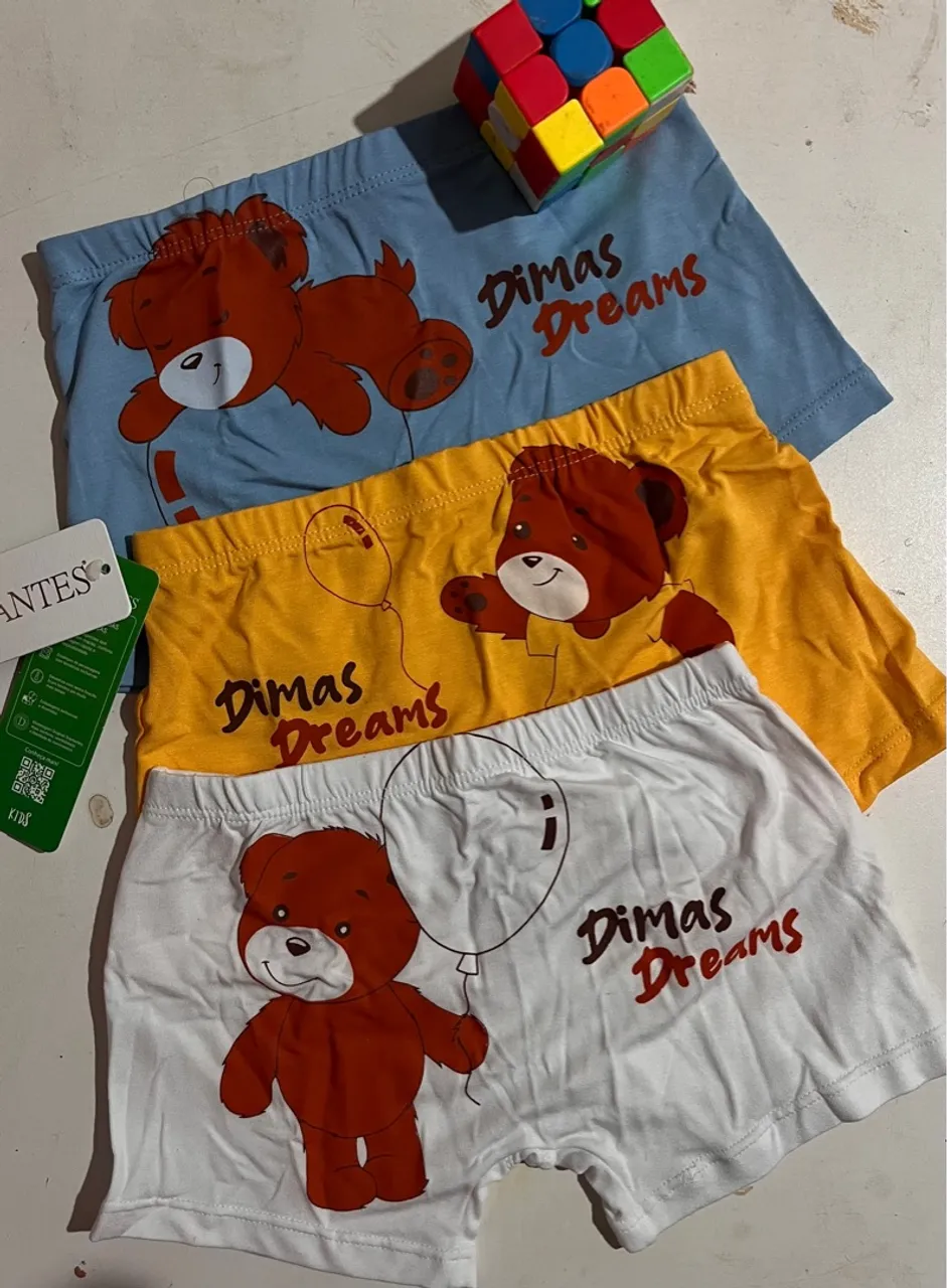Kit Cuecas Infantis Dimantes