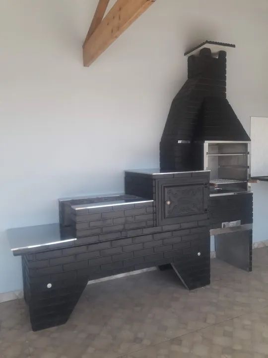 Churrasqueira forno e fogão  - Foto 3