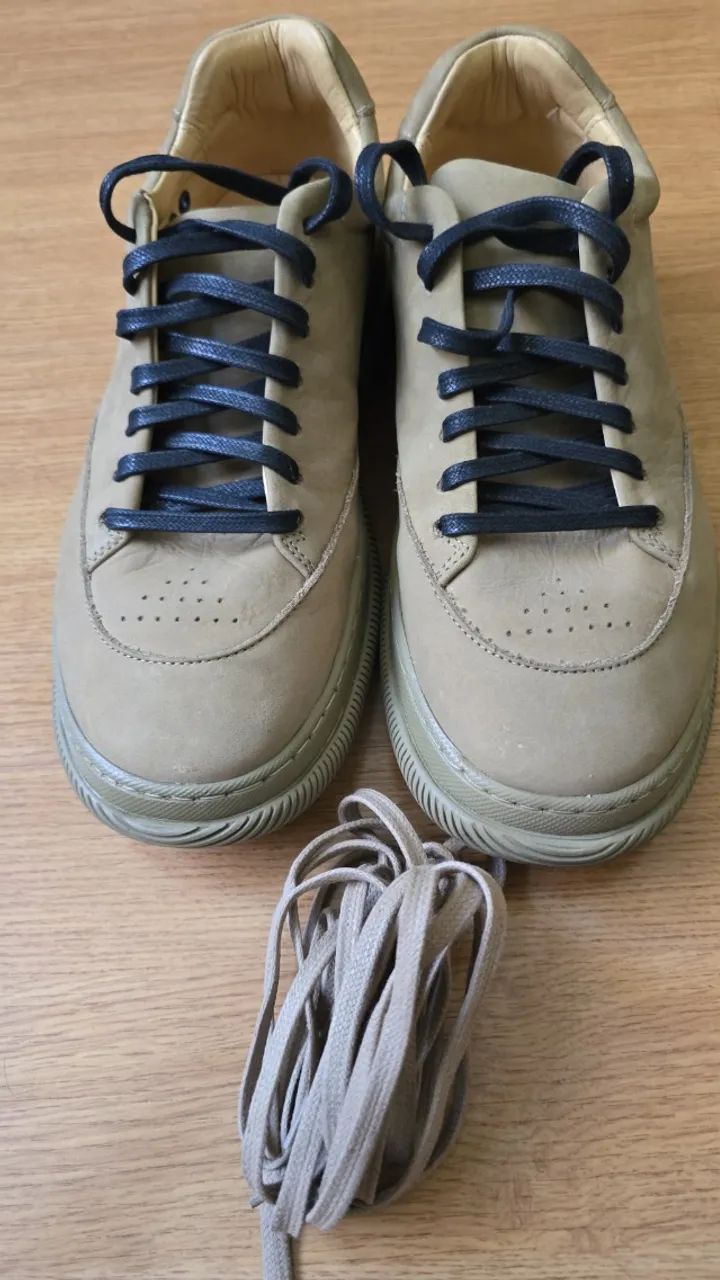 Tênis Osklen Hybrid Laces Nobuck Monochromatic Masculino - Cáqui - Foto 4