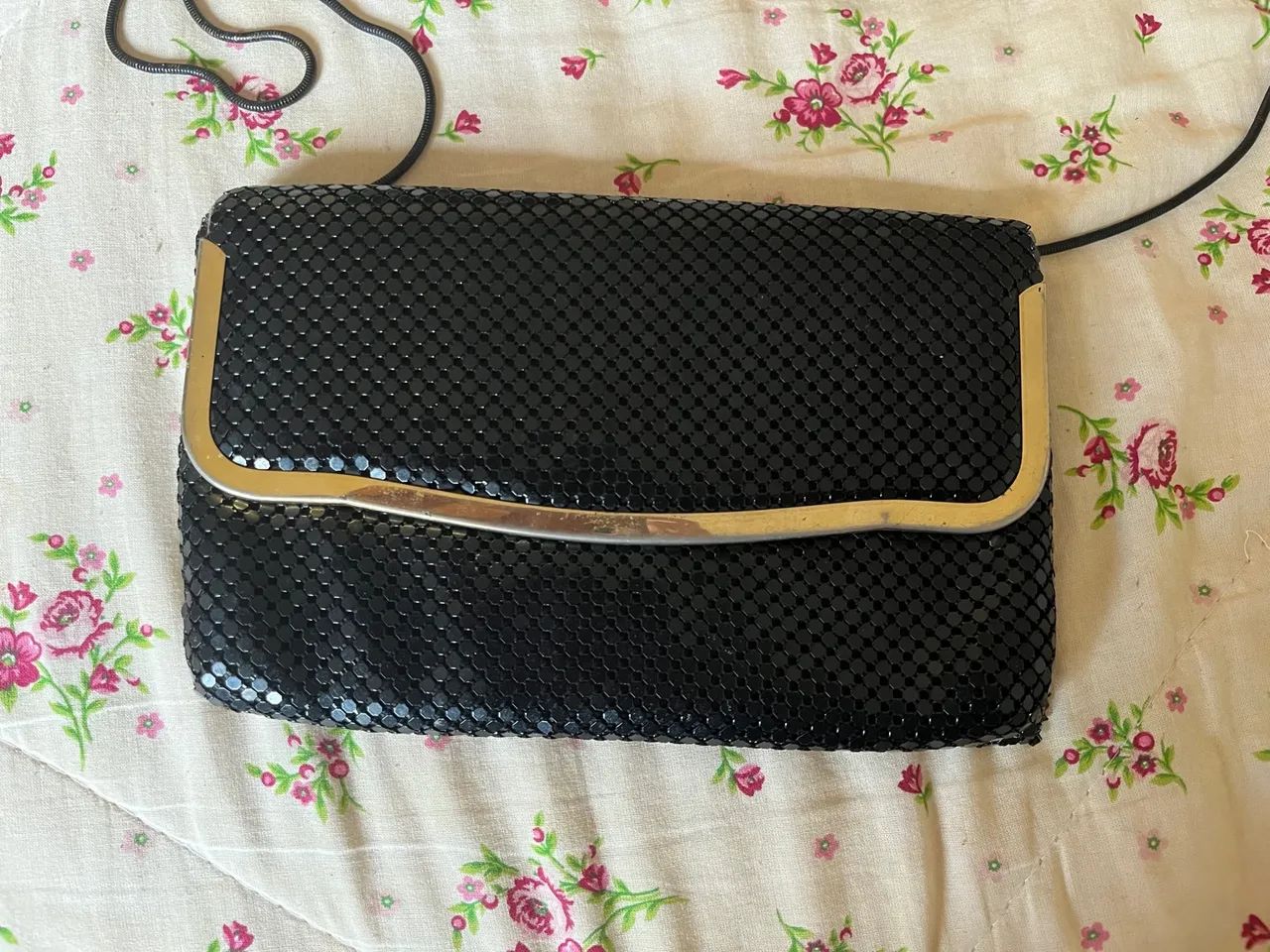 Bolsa de mão vintage em metal - Foto 3