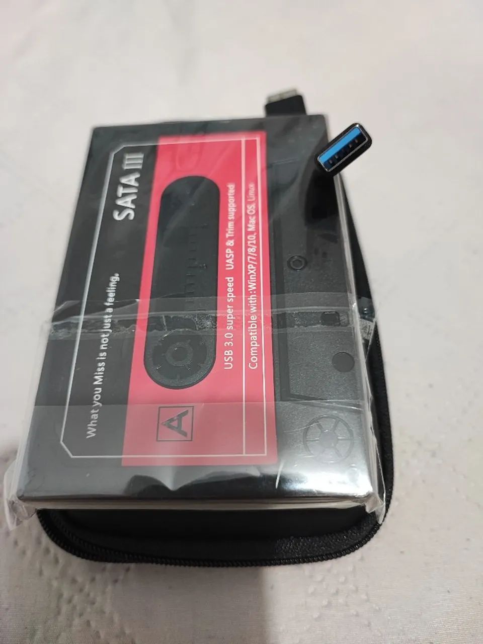 HD Externo 1TB Vintage  + estojo com zíper  - Foto 2