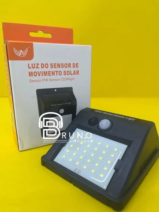Luz Sensor de Movimento Solar - Iluminação Externa