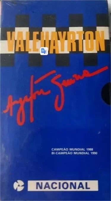 Ayrton Senna Fita VHS Banco Nacional Valeu Ayrton