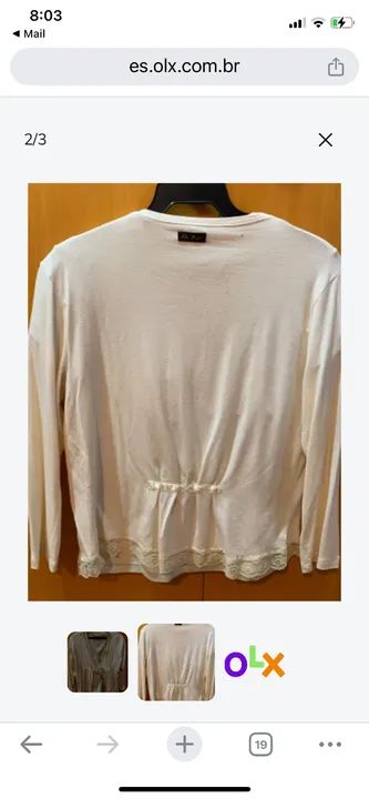 Casaquinho de malha c camiseta  - Foto 2