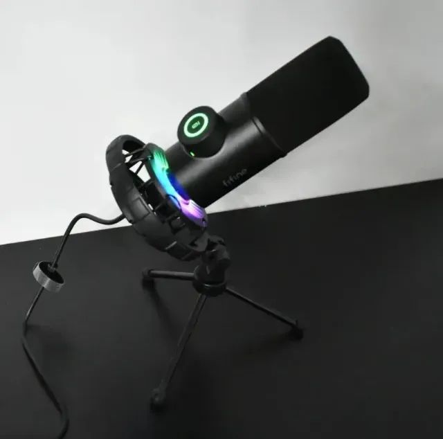 Microfone USB Fifine K658 - Dinâmico, RGB, na Caixa [URGENTE]