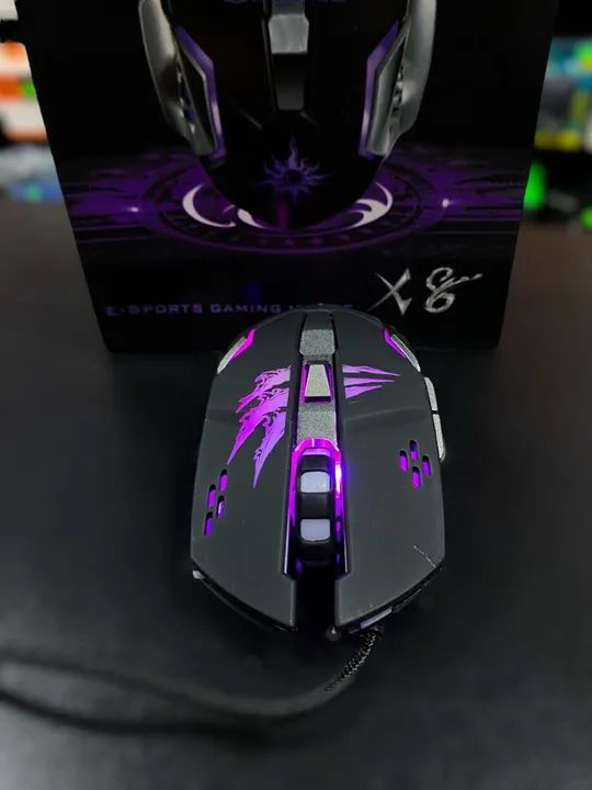 MOUSE GAMER X8 LED - Foto 4