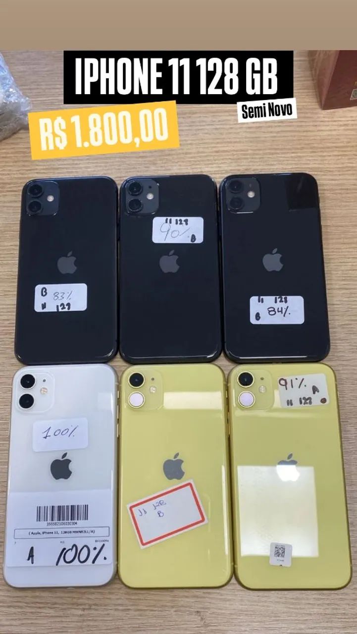 iPhone 11 128 GB Semi Novo Americano 