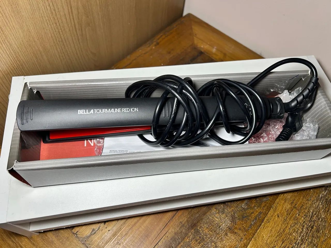 Prancha Gama Bella Tourmaline Red Ion - Foto 3