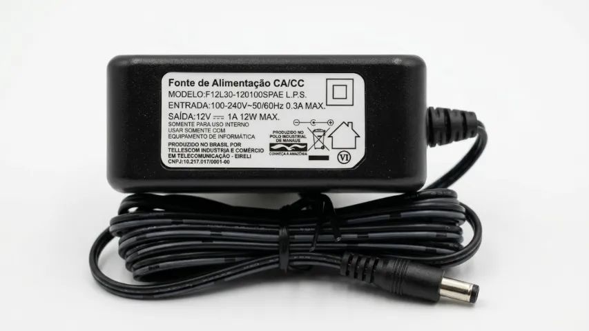 Fonte 12v 1a Bivolt Para Modem Cftv E Roteador - Foto 2