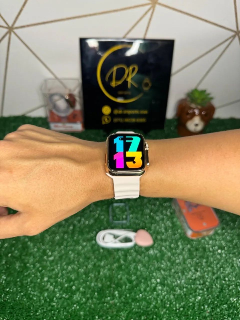 Relógio Smartwatch Microwear Ultra 3 Mini 38mm Séries 10 Feminino Infantil Ips Chat GPT - Foto 4