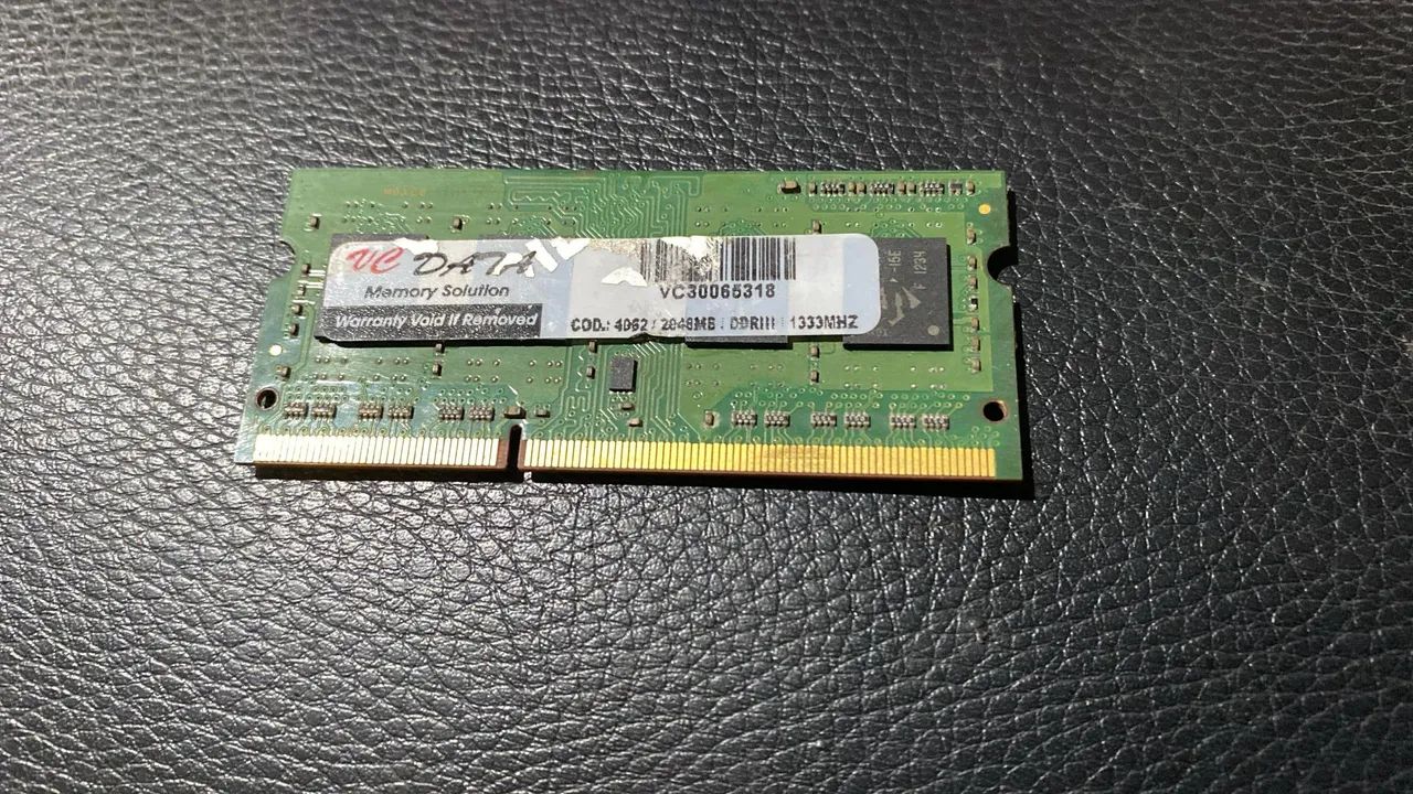 Memória RAM SODIMM DDR3 para notebook V-Data