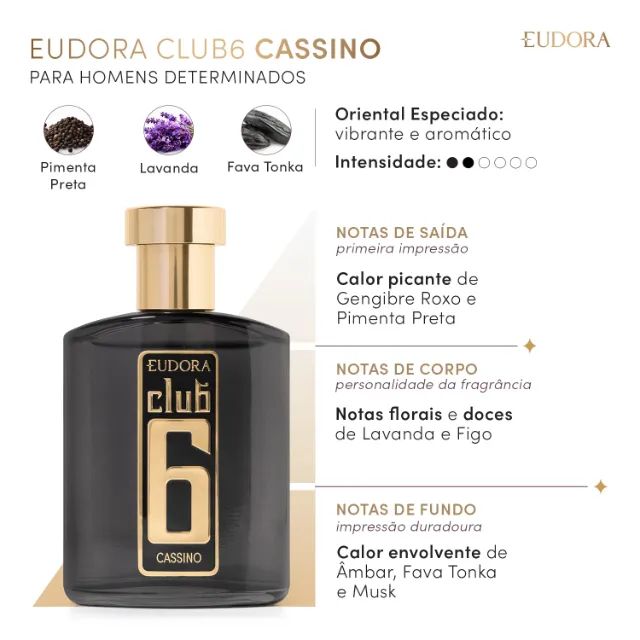 Perfume Club 6 Cassino Eudora 95ml - Foto 2