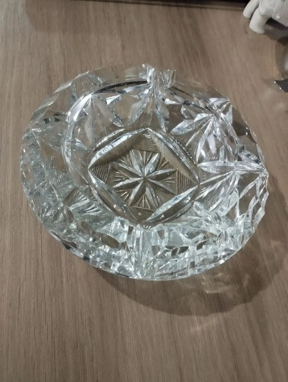 cinzeiro de cristal lapidado