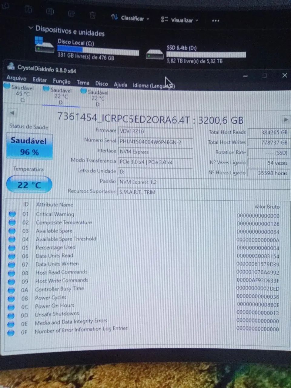 SSD nvme 6tb Intel DC P4618 - Foto 4
