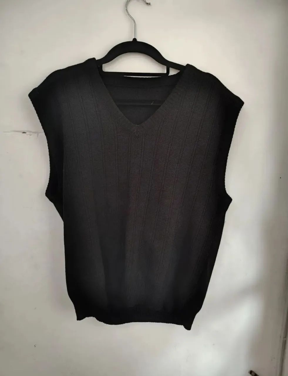 Colete de linha masculino 
