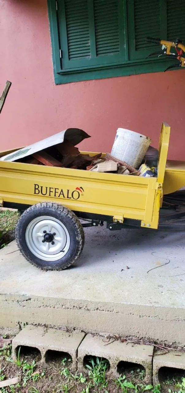 Tratorito buffalo 10hp diesel com carreta. - Foto 3