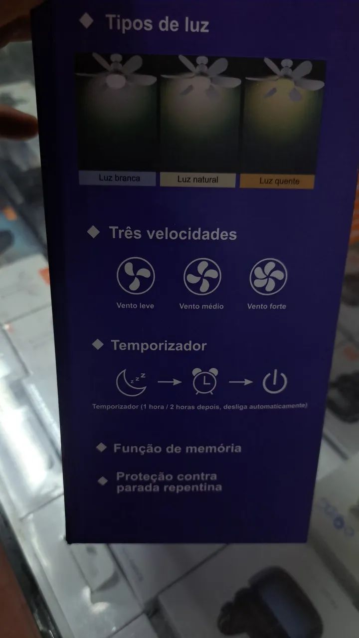 Luminária com ventilador 100 - Foto 4