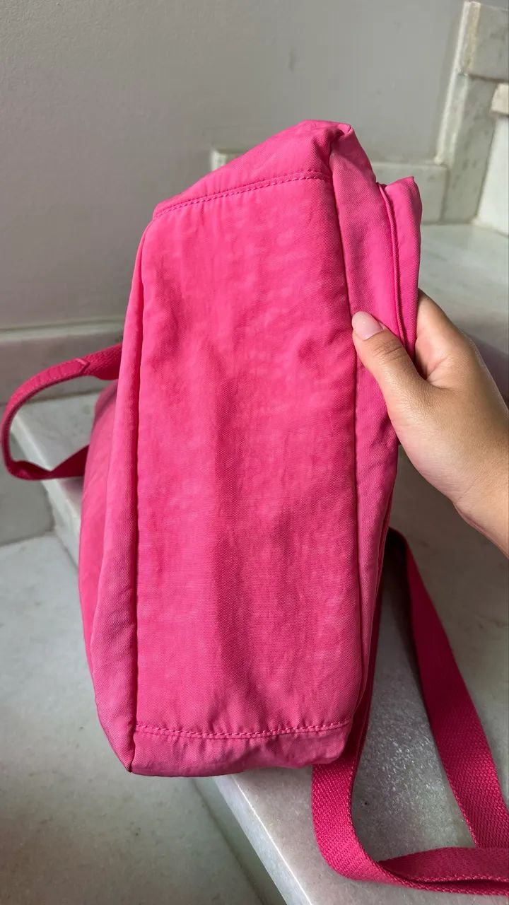 Bolsa Kipling Rosa Grande Original - Foto 5