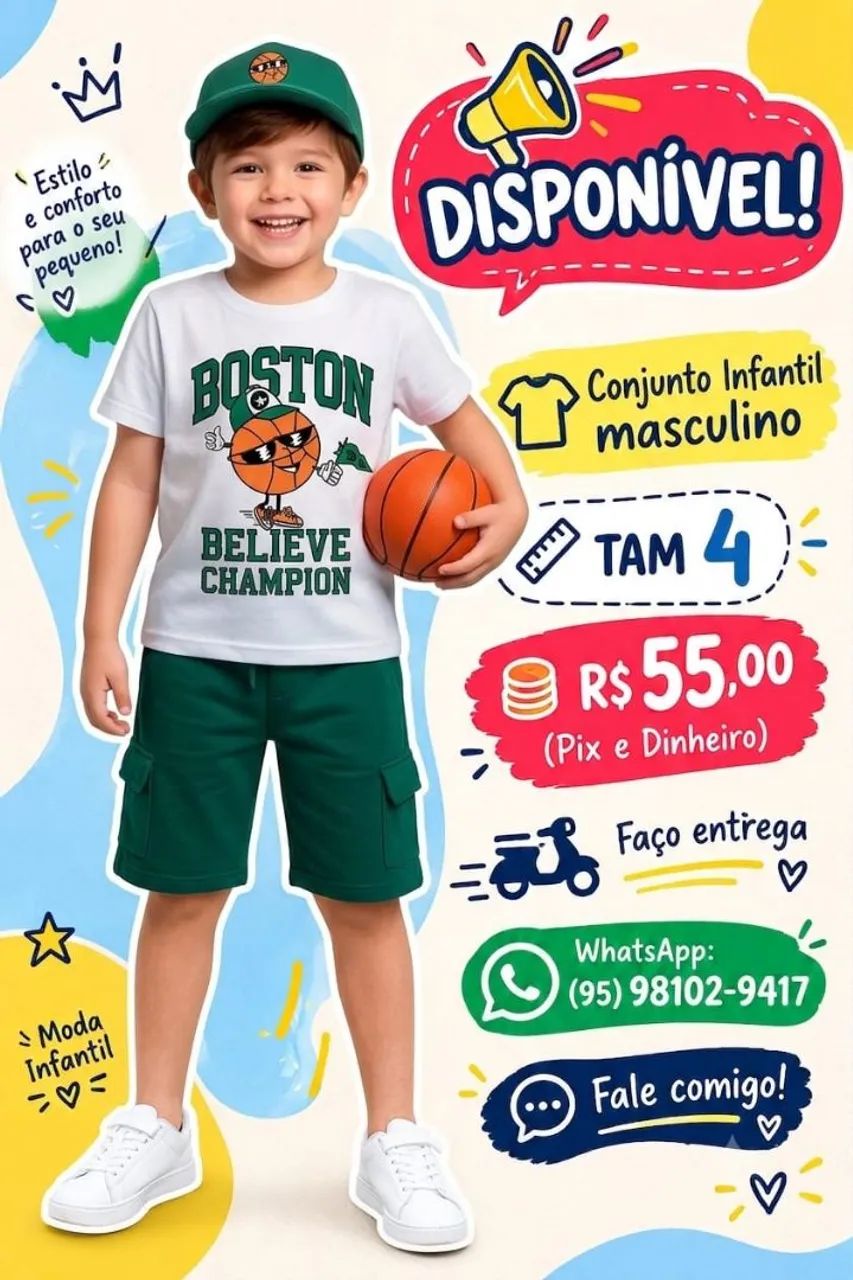 Conjuntos Infantil Masculino  - Foto 2