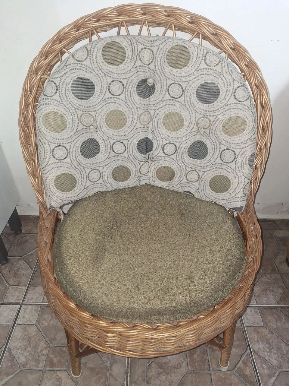 Poltrona de Vime para Varanda ou Interior