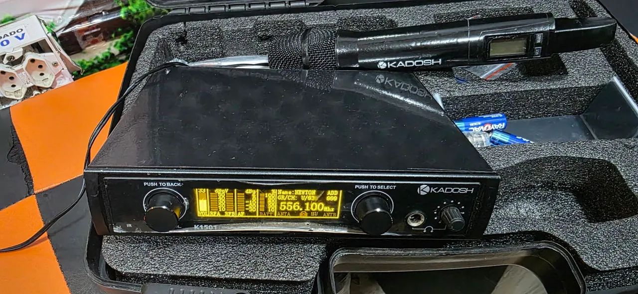 Microfone  kadohs  1501 no case troco por sx600 pago volta - Foto 2