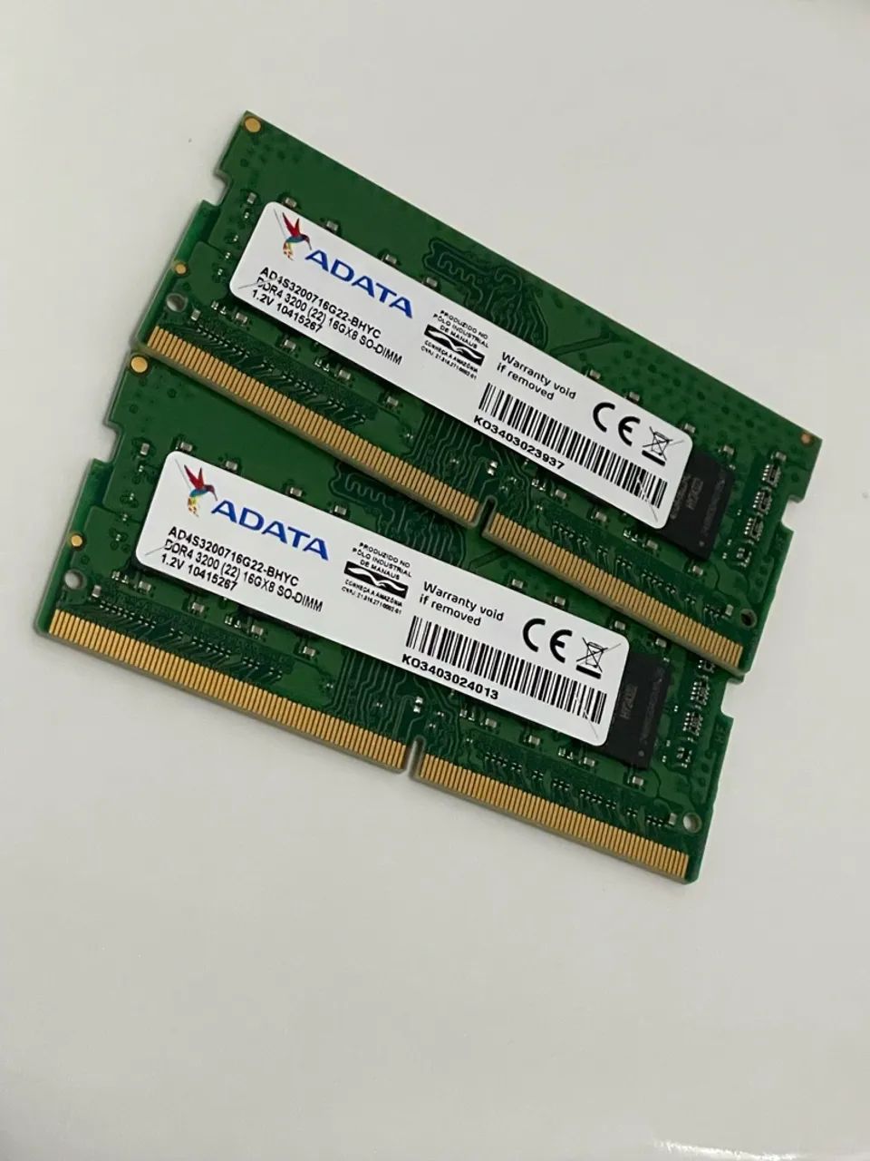 2x 16GB RAM DDR4 Notebook