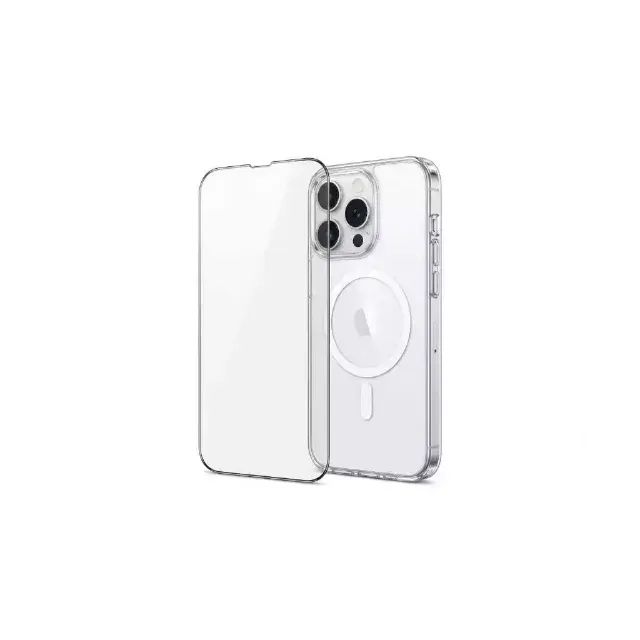 Kit Capinha Transparente + Película Vidro iPhone 15 Pro Max - Foto 4