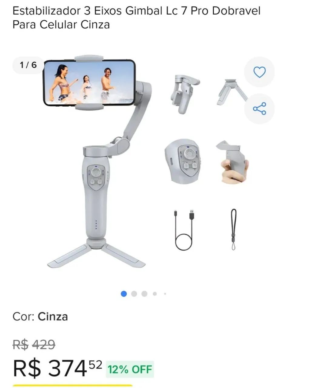 Gimbal Estabilizador - Foto 4