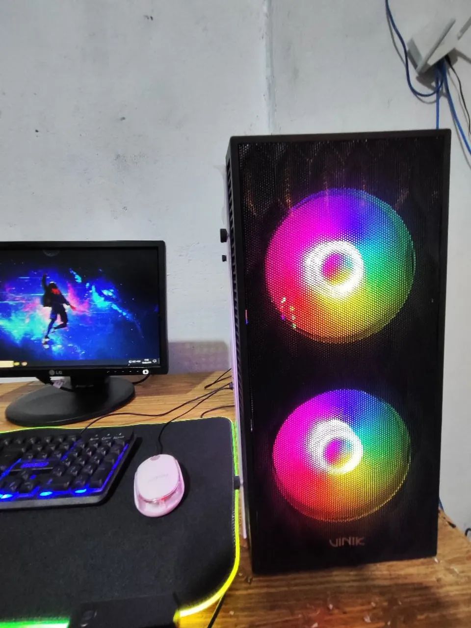 PC Gamer Completo RGB Mousepad colorido - Foto 2