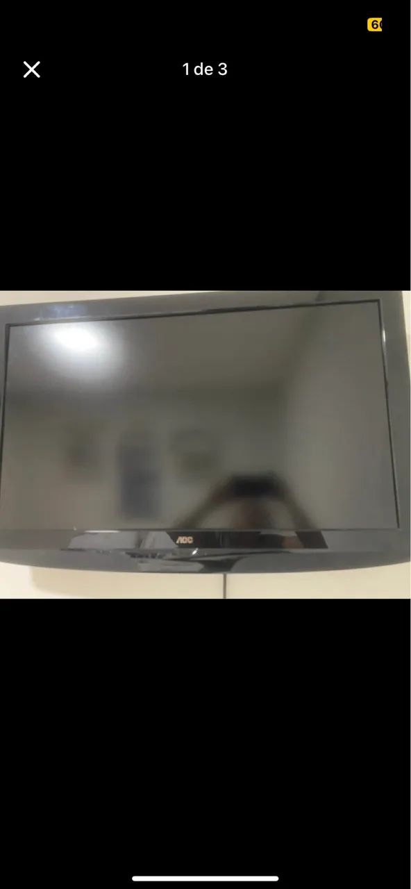 Televisão Aoc Não é smart 32 polegadas vai com o aparelho até box - Foto 2