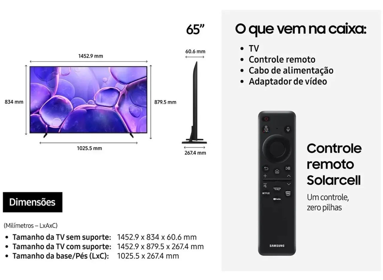 Tv Samsung smart 4k 65 polegadas  - Foto 2